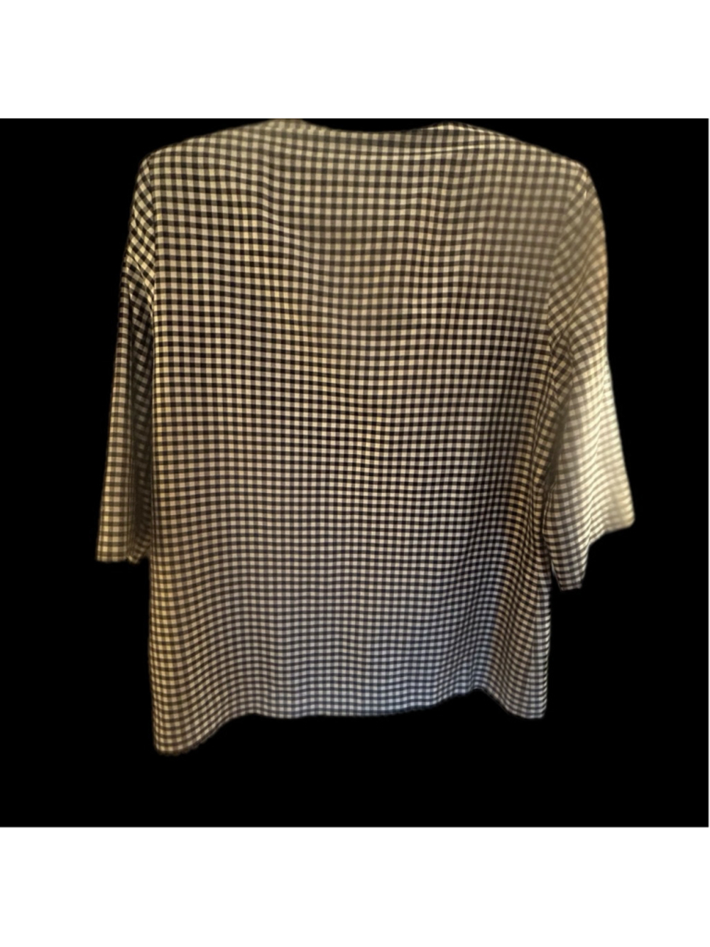 Vintage Patcharin Chiang Mai 100% Thai Silk Gingham Blazer - Picture 3 of 7